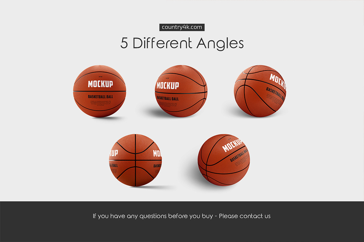 Basketball Ball Mockup Set