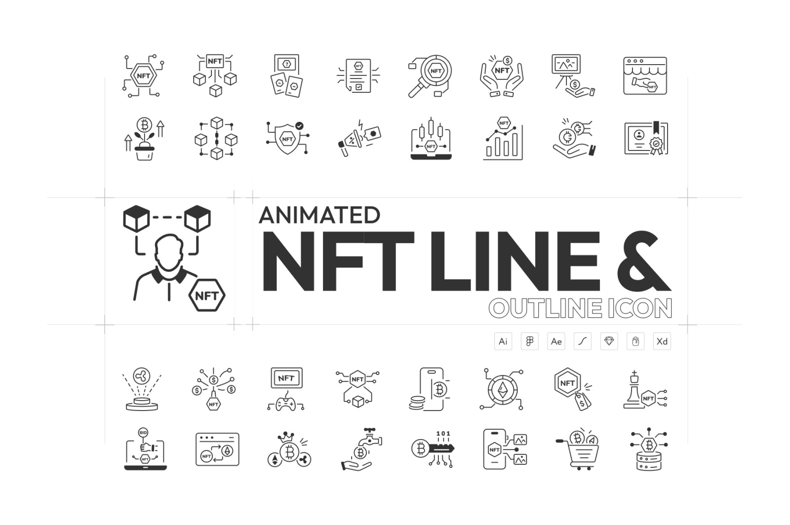Linear NFT Icons Linear NFT Icons