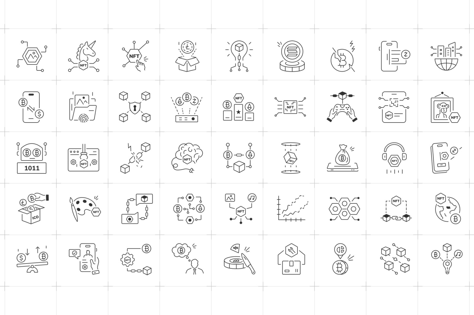 Linear NFT Icons Linear NFT Icons