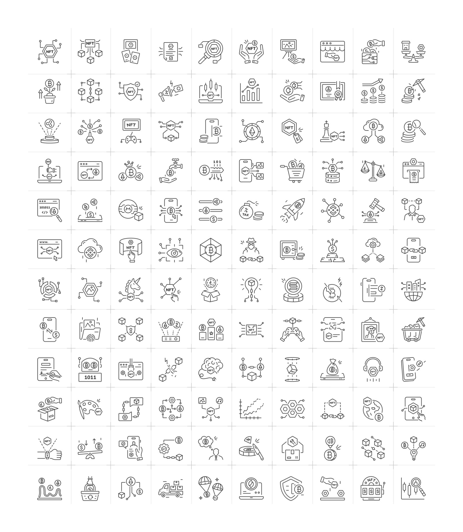 Linear NFT Icons Linear NFT Icons