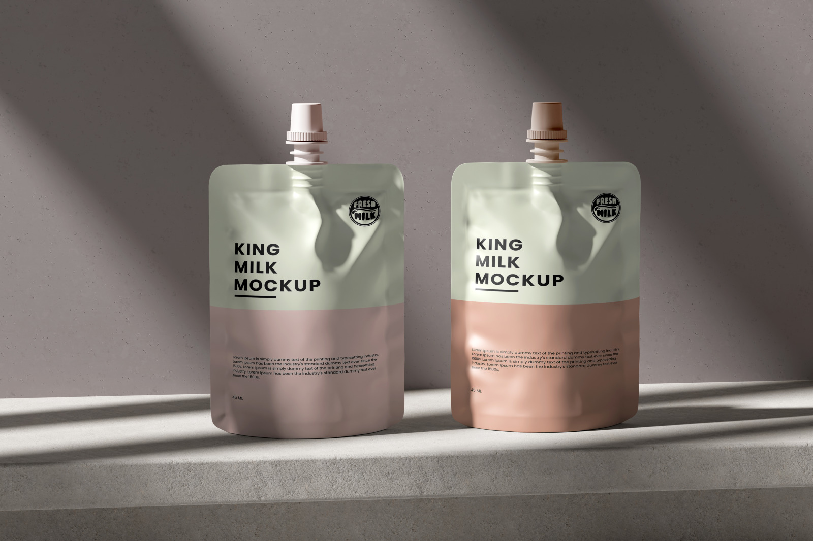 Pouch Milk Mockup