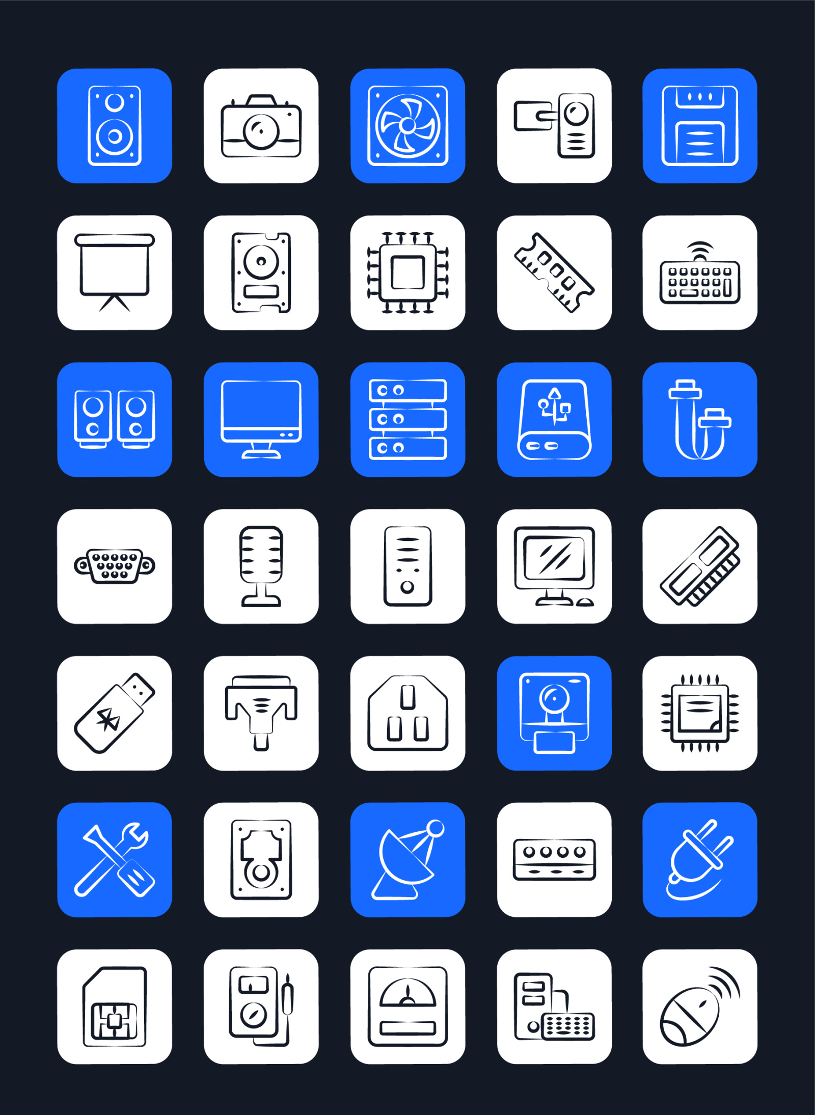 Hardware Icon Set Hardware Icon Set