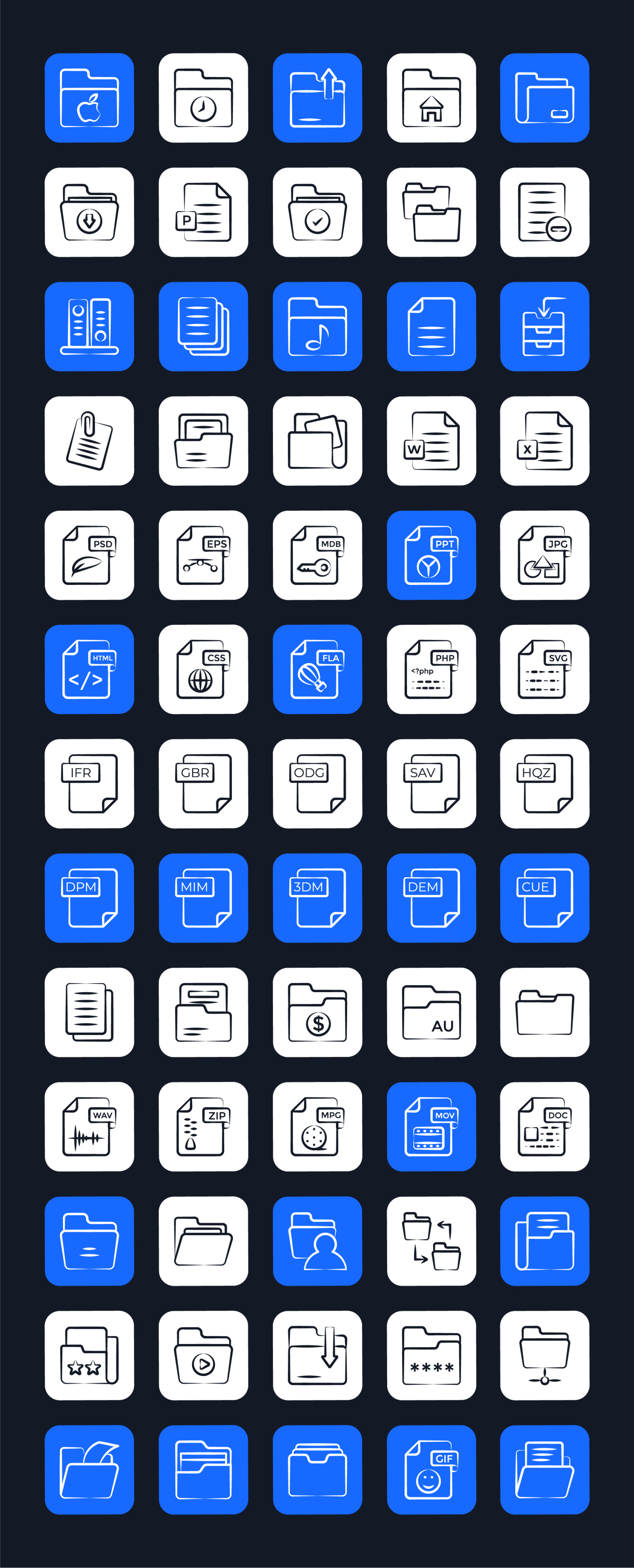 Files and Folders Icons Files and Folders Icons