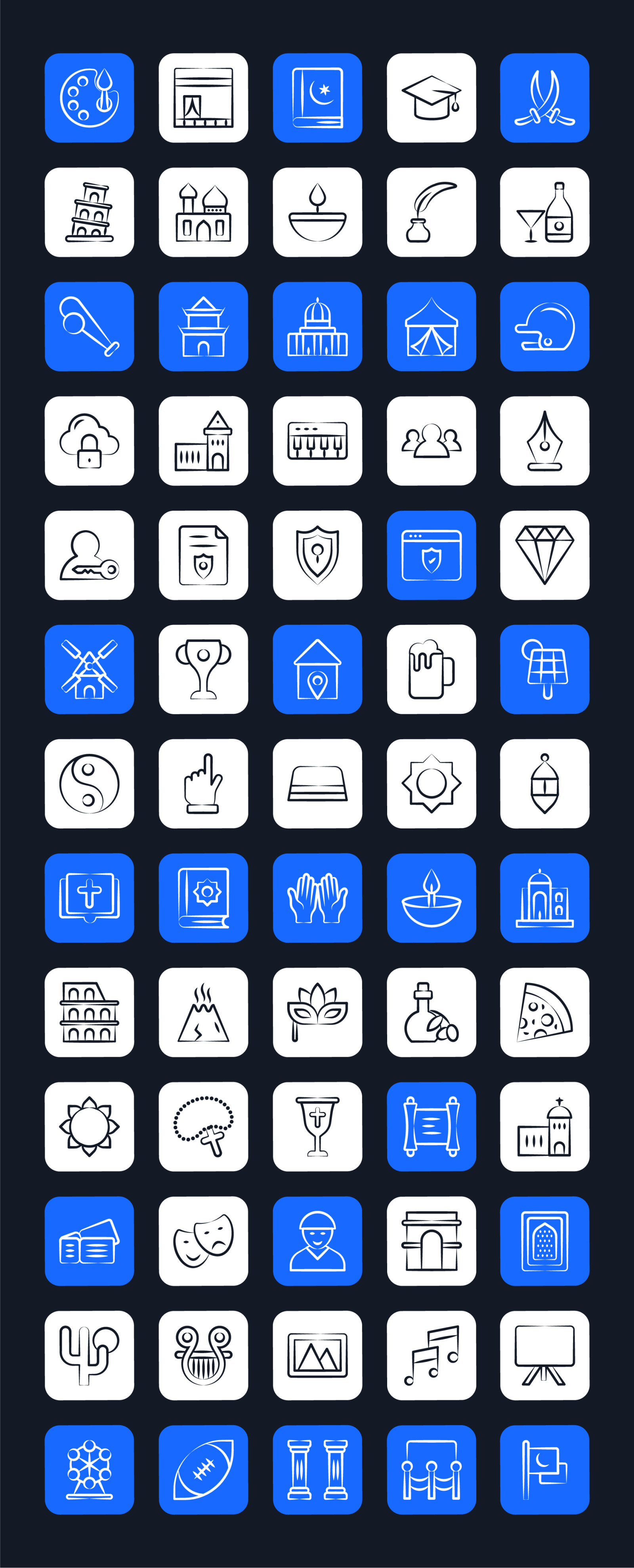 Culture and Communities Icons Culture and Communities Icons