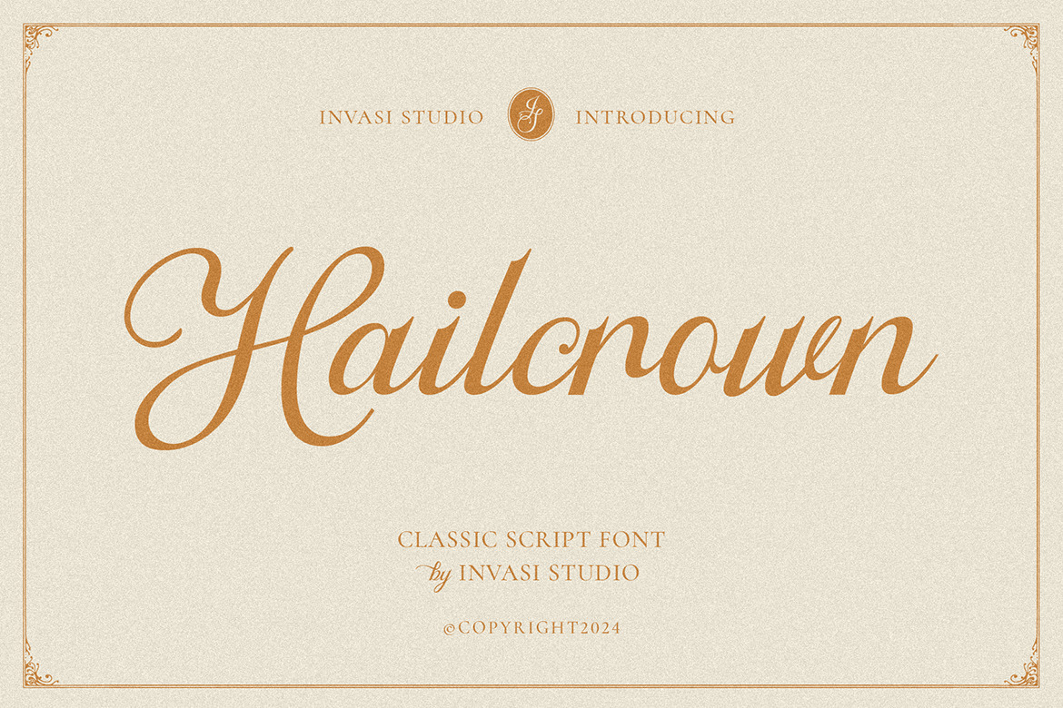 Hailcrown - Classic Script Font