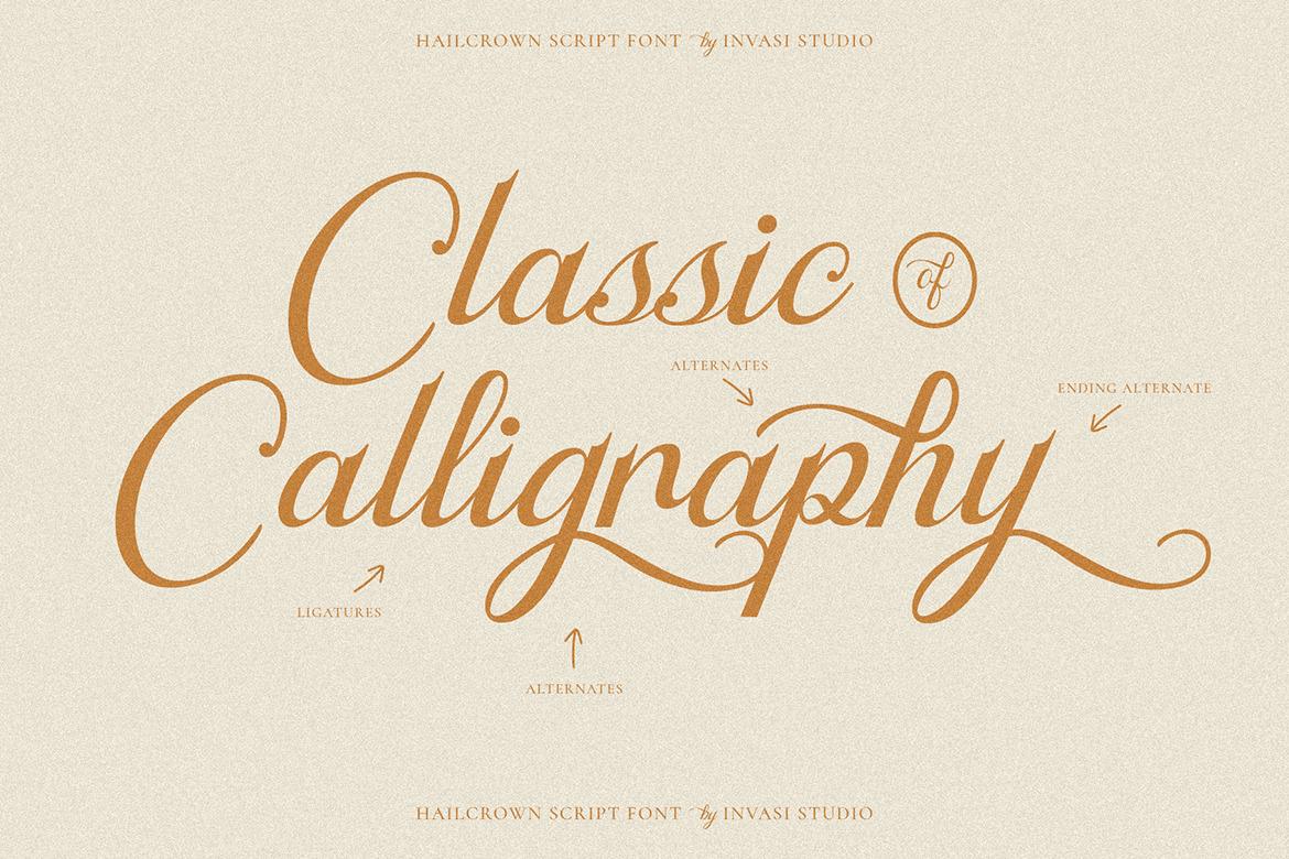 Hailcrown - Classic Script Font