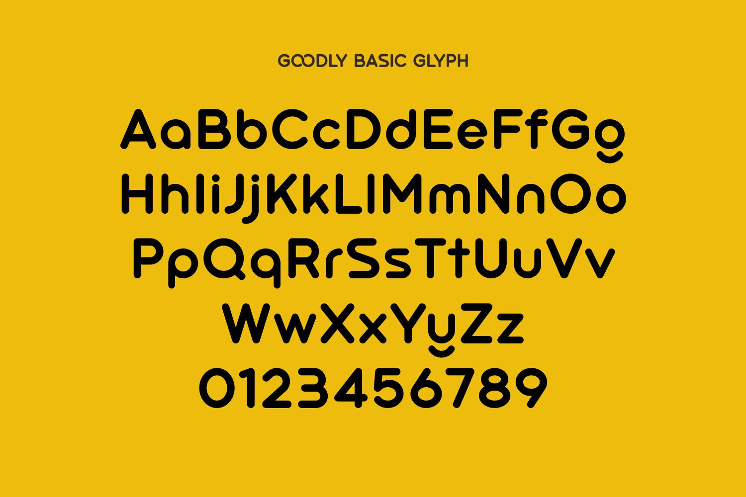 Goodly - Geometric Rounded Fonts Family