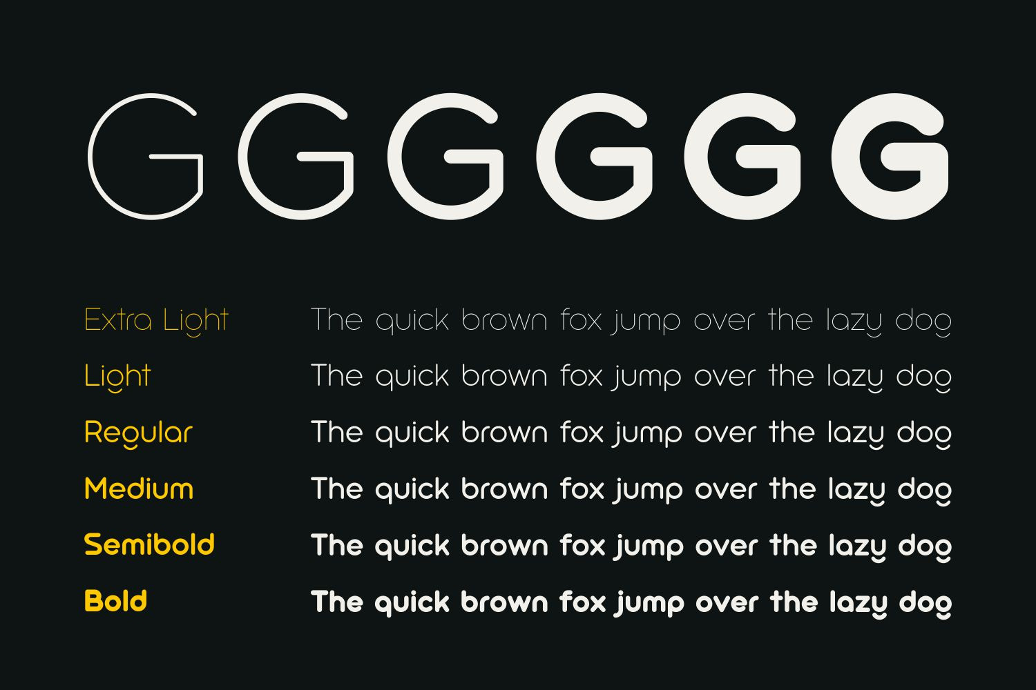 Goodly - Geometric Rounded Fonts Family Goodly - Geometric Rounded Fonts Family