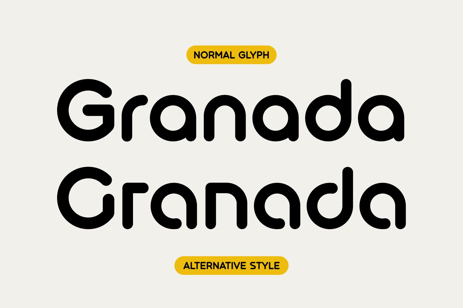 Goodly - Geometric Rounded Fonts Family Goodly - Geometric Rounded Fonts Family