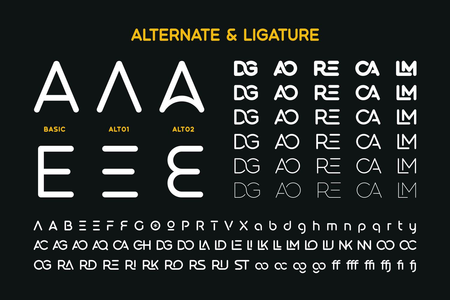 Goodly - Geometric Rounded Fonts Family Goodly - Geometric Rounded Fonts Family