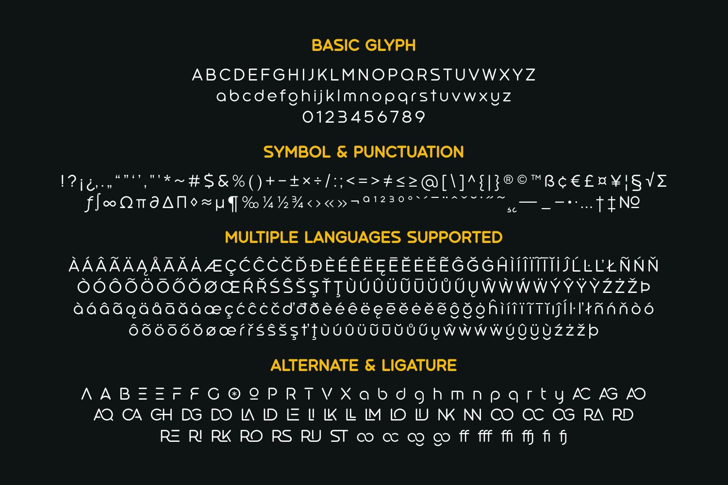 Goodly - Geometric Rounded Fonts Family Goodly - Geometric Rounded Fonts Family