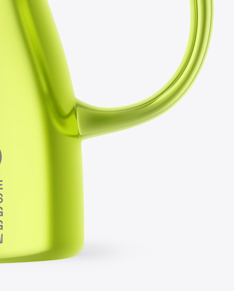 Metallic Watering Can Mockup