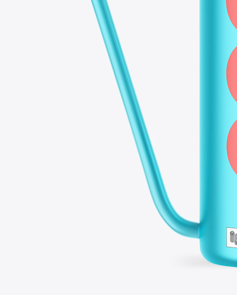 Matte Metallic Watering Can Mockup