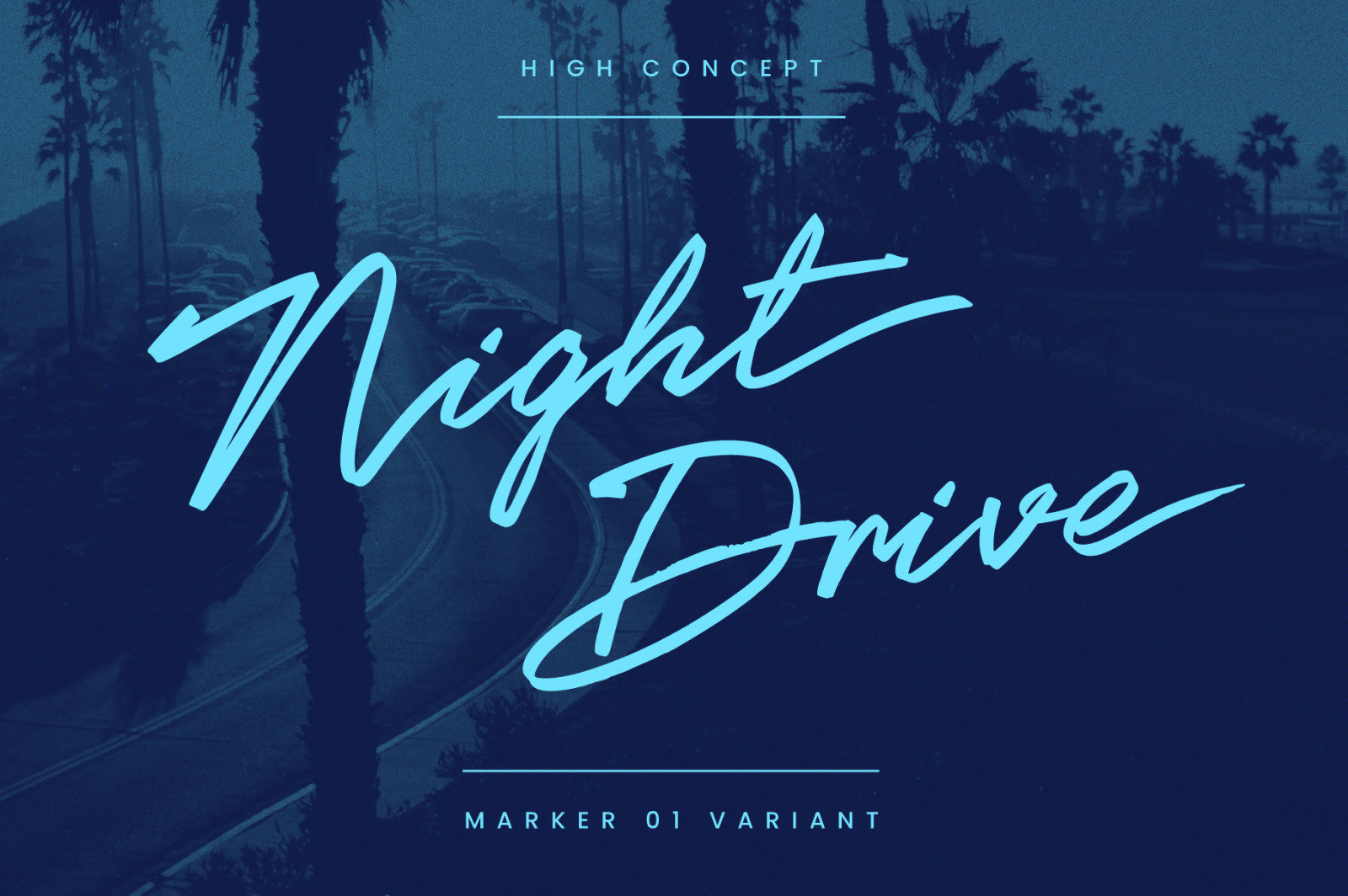 High Concept: A Slick Marker Pen Script Font