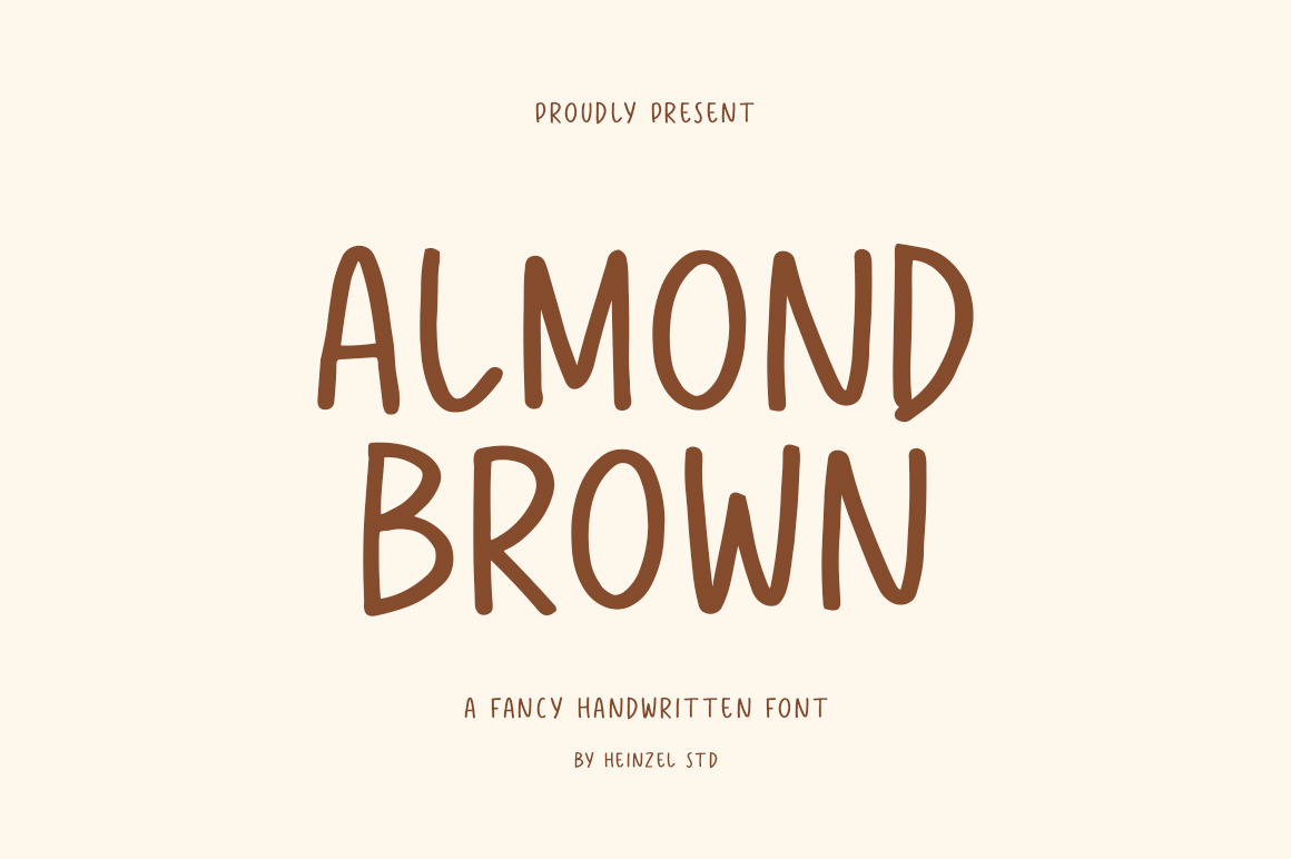 Almond Brown - Handwritten Font