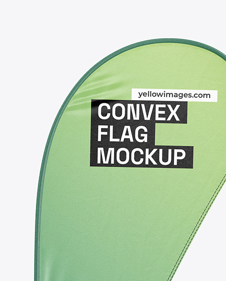 Convex Flag Mockup