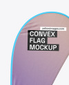 Convex Flag Mockup