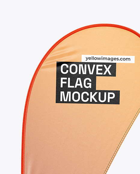 Convex Flag Mockup