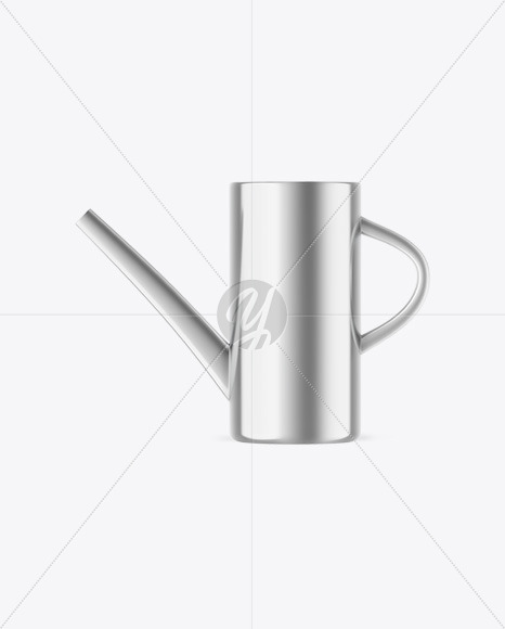 Metallic Watering Can Mockup