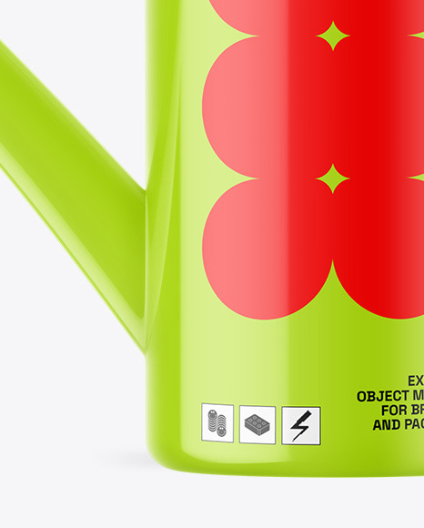 Glossy Watering Can Mockup