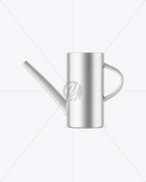 Matte Metallic Watering Can Mockup