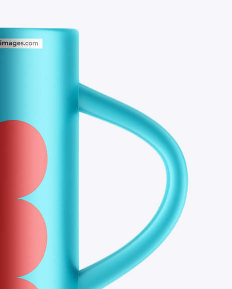 Matte Metallic Watering Can Mockup