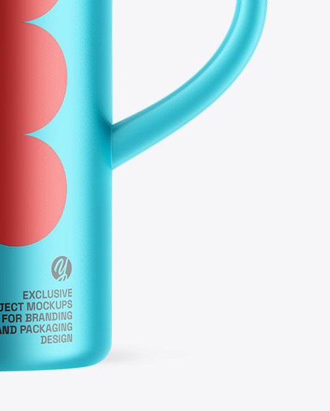 Matte Metallic Watering Can Mockup