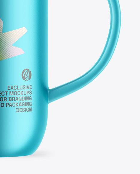 Matte Metallic Watering Can Mockup