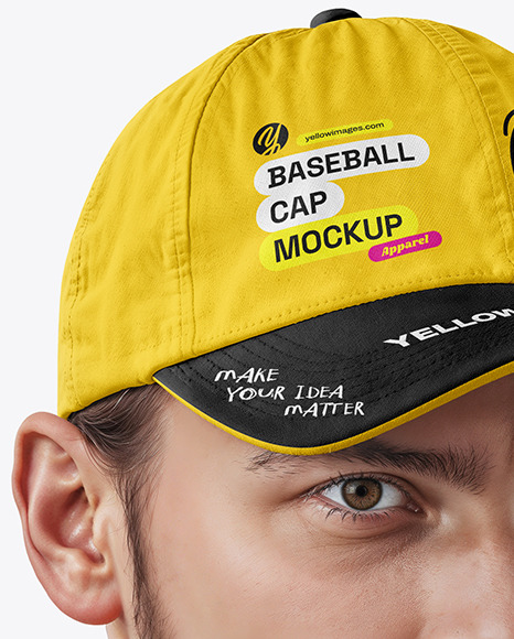 Man in a Baseball Cap Mockup