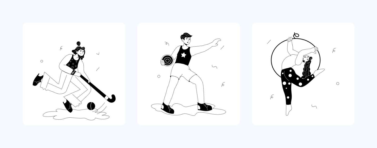 Animated Fitness Mini Illustration