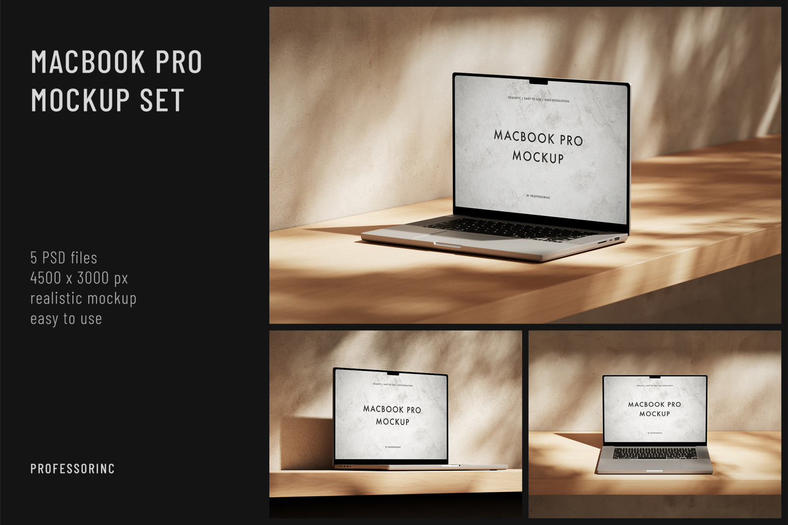 MacBook Pro Mockup Set