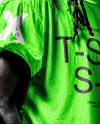 Black Man with Dreadlocks Wearing a T-Shirt and Sunglasses Mockup