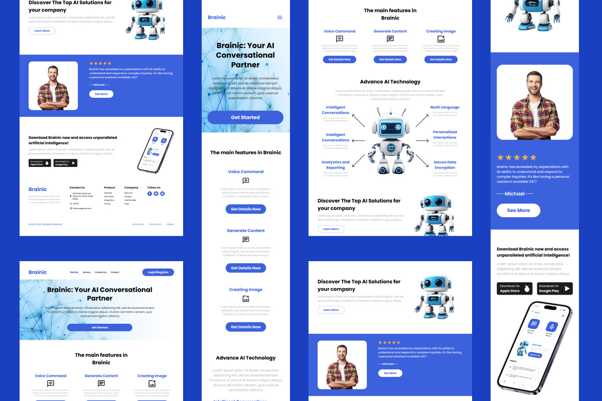 Brainic - Ai Chat Bot Landing Page V2