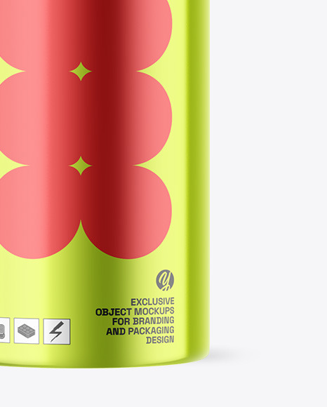 Metallic Watering Can Mockup