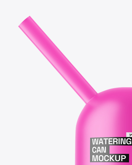 Matte Watering Can Mockup