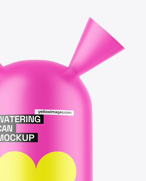 Matte Watering Can Mockup