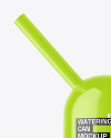 Glossy Watering Can Mockup