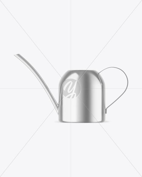 Metallic Watering Can Mockup