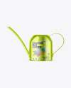 Metallic Watering Can Mockup