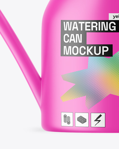 Matte Watering Can Mockup
