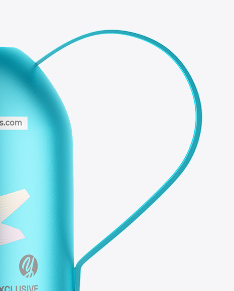 Matte Metallic Watering Can Mockup