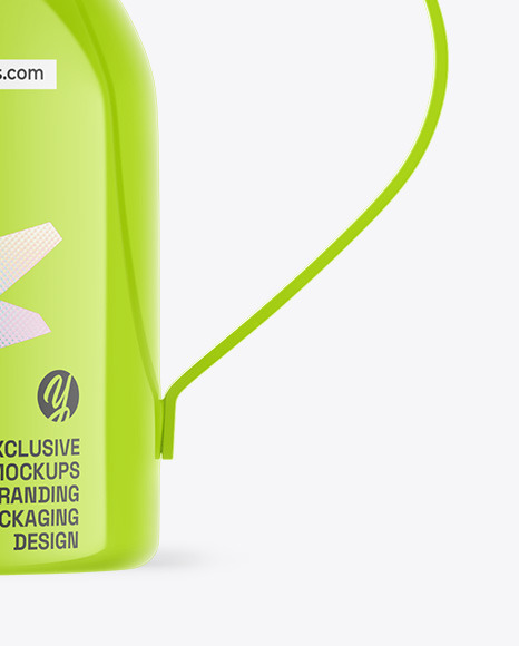 Glossy Watering Can Mockup