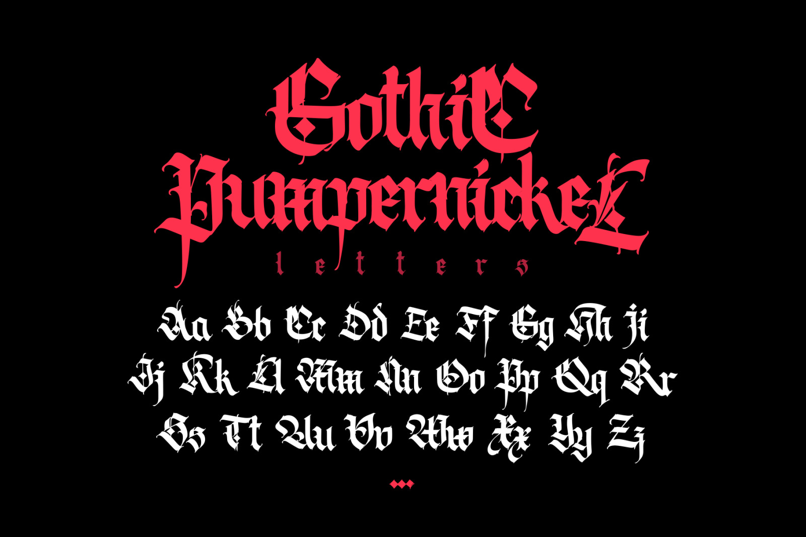 Gothic vector letters - 019