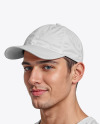 Man Wearing a Baseball Cap Mockup