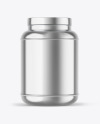 Metallic Protein Jar Mockup