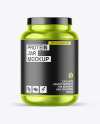 Metallic Protein Jar Mockup