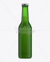 330ml Green Glass Ale Bottle Mockup - Free Download Images High Quality