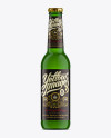 330ml Longneck Bottle Mockup / Emerald Green Glass