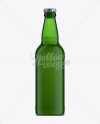 500ml Ale Bottle Mock Up / Green Glass