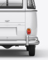 Volkswagen Transporter T1 Mockup Back View